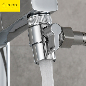 Dijeljivač vode za slavinu SBA021 — 1 ulaz 2 izlaza, bakar, kromirana površina, okomita ugradnja, 0–80°C