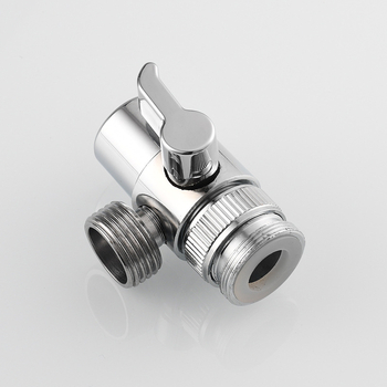 Dijeljivač vode za slavinu SBA021 — 1 ulaz 2 izlaza, bakar, kromirana površina, okomita ugradnja, 0–80°C