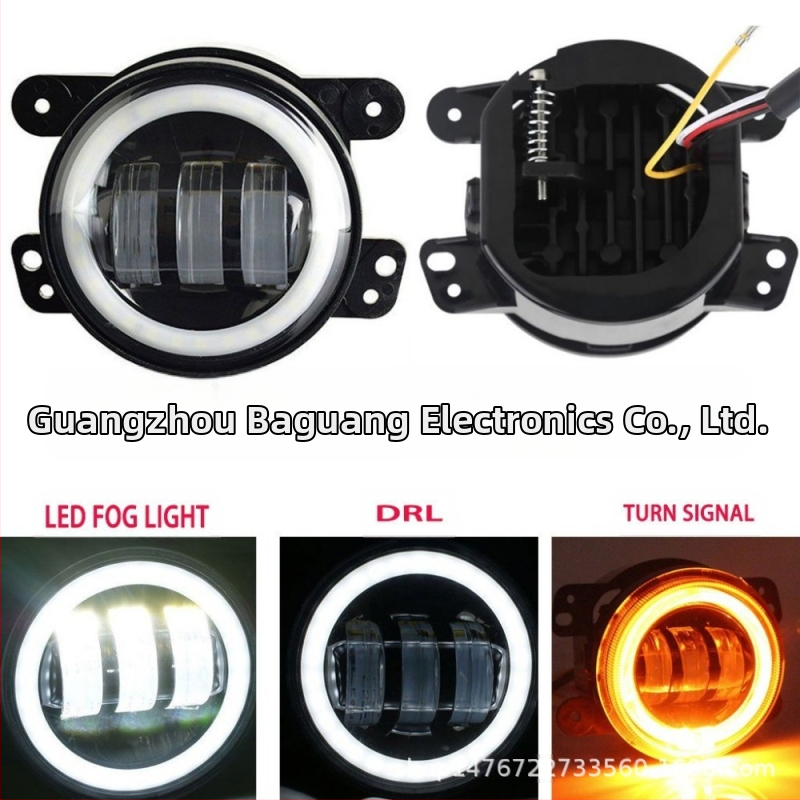 Μπροστινό φανάρι ομίχλης για Jeep Wrangler, μοντέλο BG04RGB, 30W, 9-24V