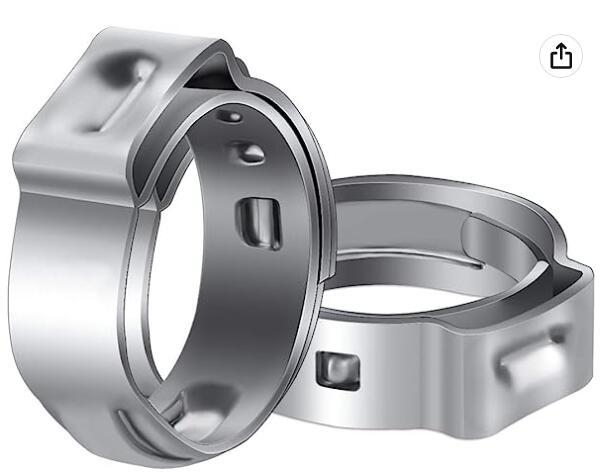 PEX Cinch stezne spojnice i 304 nehrđajući čelik krimp prsteni