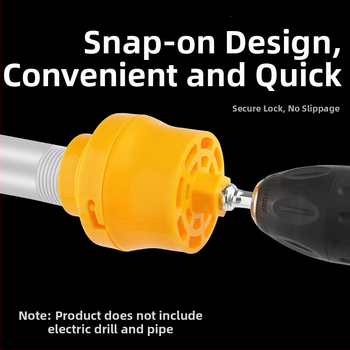 Električni alat za bezvijčni navlačenje vodovodnih cijevi, kućna upotreba, plastično tijelo, kompatibilan s električnim bušilom — Brand qst express