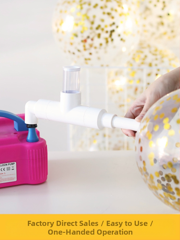 Многофункционален попълнител за балони със пайети – прозрачен уред за напълване, пластмасова конструкция, листове за добавяне, подходящ за сватбена украса