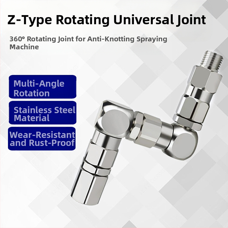 Z tipo pasukamosios jungtys purkštuvui iš nerūdijančiojo plieno, 6500 PSI, modelis 202577