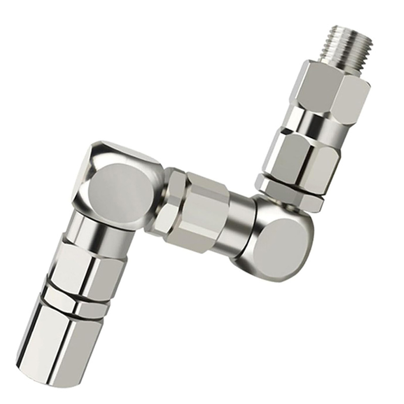 Z tipo pasukamosios jungtys purkštuvui iš nerūdijančiojo plieno, 6500 PSI, modelis 202577