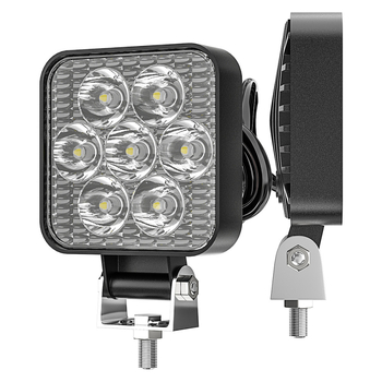 LED mini kvadrātveida darba lukturs bezceļu transportlīdzekļiem, 21W, 9-30V, 840 lm, 6000K, 7LED