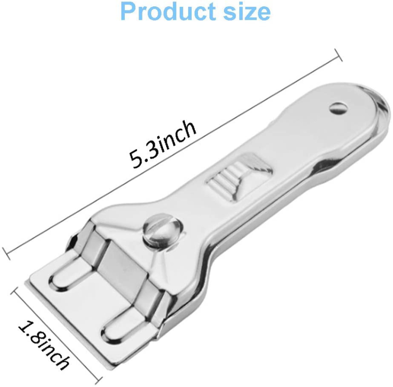 6-частен пластмасов комплект скребки за стъкло, керамични повърхности и индукционни котлони, без драскотини - Fast Leopard