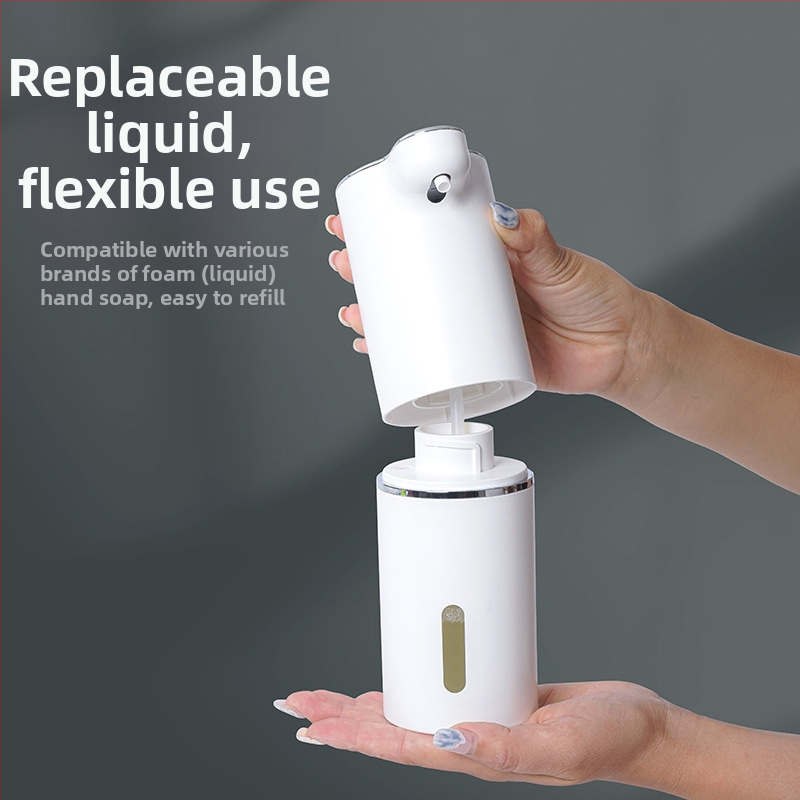 Automatický senzorový penový dávkovač mydla, USB nabíjanie, ABS telo, 300 ml, tri úrovne peny