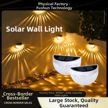Napelemes kültéri falikar SMD2835 LED-del, IP65 vízálló, <5W, 12–16 óra üzemidő, modell FSz88830