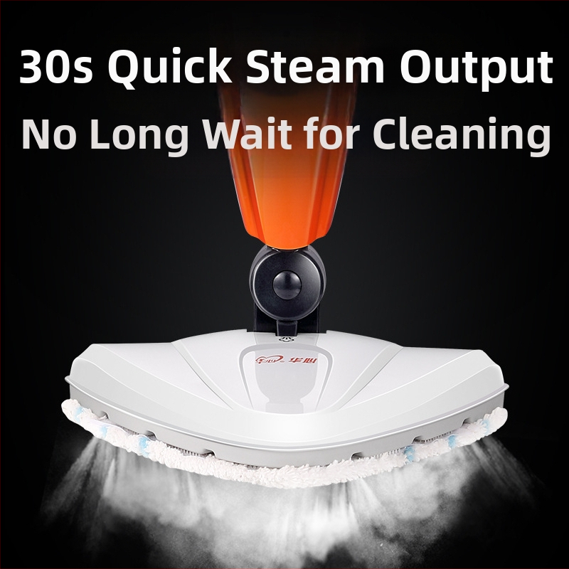 Huaxin паров моп със стерилизация, мощност 1400–1799W; непрекъснат пара >30 мин; време на работа 45–59 мин; нагряване <100°C; време за нагряване 30–180 s