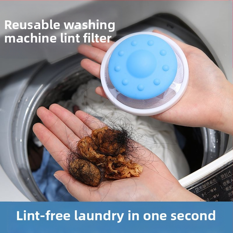 Пластмасова плаваща филтърна торба за пералня за премахване на косми и против заплитане, топка за пране