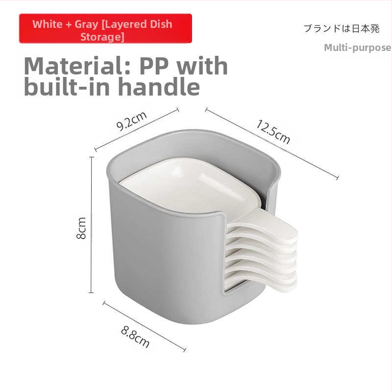 Пластмасова чиния за подправки – квадратна форма, японски стил, за сосове и дипове; материал: пластмаса; възможност за печат на лого; неподходяща за микровълнова