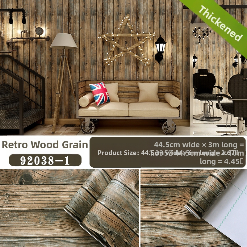 Lanksčiai klijuojama tapetė su medienos tekstūra ir 3D efektu, retro stilius, PVC medžiaga, trijų sluoksnių konstrukcija, priešgaisrinė, atspari drėgmei, antibakterinė, dėvėjimosi atspari