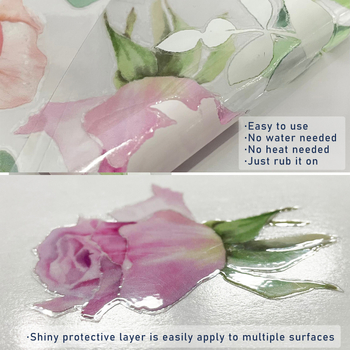 Αυτοκόλλητο τοίχου PVC – μοτίβο φυτών και λουλουδιών, 3 τεμάχια, αδιάβροχο, 3D κλασικό στυλ