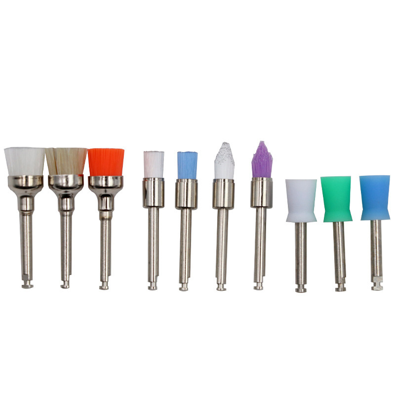 Zobu pulēšanas suka ar gumijas kausu un neilona sariem, 200 gabalu iepakojums, privātā preču zīme Your Essential Surgical