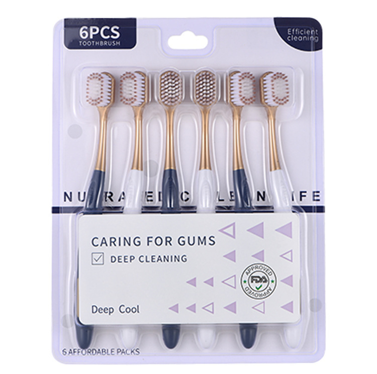 Rankinė dantų šepetėlė – platus galvutė, minkšti šereliai, suaugusiems, modelis 288