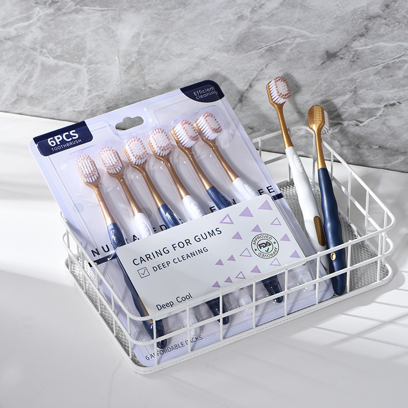 Rankinė dantų šepetėlė – platus galvutė, minkšti šereliai, suaugusiems, modelis 288