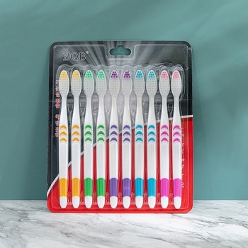 Χειροκίνητη οδοντόβουρτσα με άνθρακα μπαμπού, Little Moon No.02h, για ενήλικες, οικογενειακή συσκευασία, μαλακές τρίχες