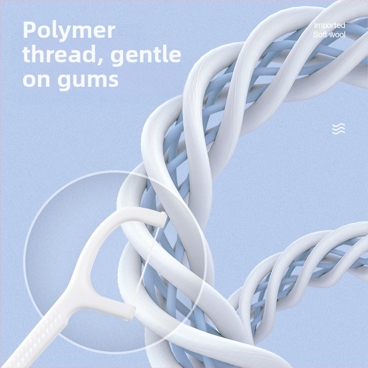 Флосс пръчки, ултрафинни, еднократни, пластмасови, индивидуално опаковани, 30–50 бр. в пакет