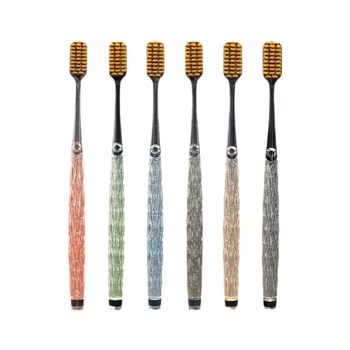 Kaja rankinė dantų šepetėlis - minkštos šerelės, modelis 668, 60 vnt., dovanų dėžutėje, atskirai supakuotas, suaugusiems