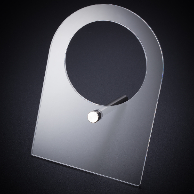 Akrilinis juvelyrinių dirbinių ekspozicijos stovas – vienos dalies, sulankstomas, sujungimo konstrukcija, 1 sluoksnis