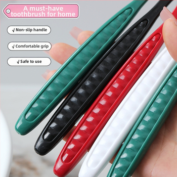 RAOYI suaugusiųjų dantų šepetėlis su ilga galvute, 5 vnt. pakuotė, modelis XY7619, minkštos šerelės