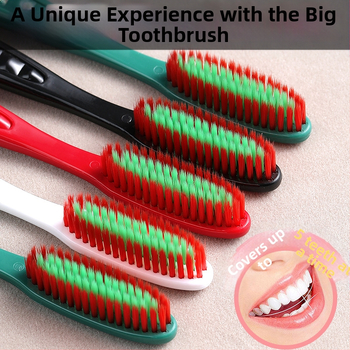 RAOYI suaugusiųjų dantų šepetėlis su ilga galvute, 5 vnt. pakuotė, modelis XY7619, minkštos šerelės