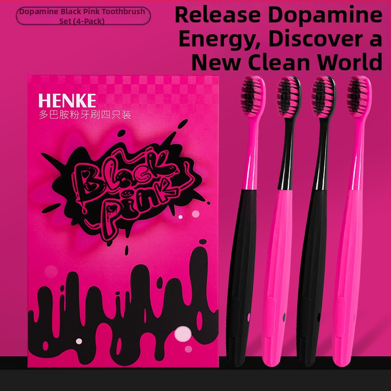 Scar guest rankinis dantų šepetėlis su minkštais šereliais, neslidus rankena, HK-1109, 4 vnt.