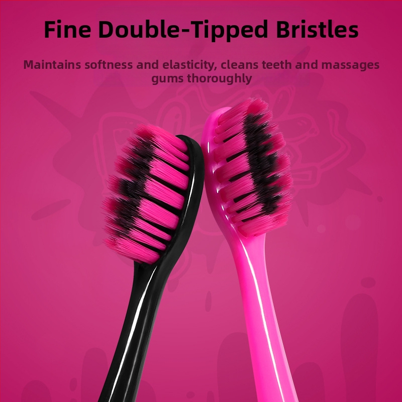 Scar guest ръчна четка за зъби с меки косми, противохлъзгаща дръжка, HK-1109, комплект от 4