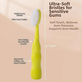 Shengwang rankinis dantų šepetėlis suaugusiems, modelis 1581, minkšti šereliai, platus šepetėlio galvos