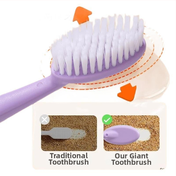 Shengwang rankinis dantų šepetėlis suaugusiems, modelis 1581, minkšti šereliai, platus šepetėlio galvos