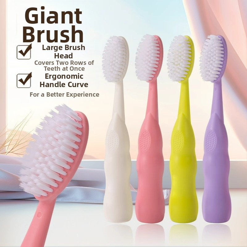 Shengwang ръчна четка за зъби за възрастни, модел 1581, меки влакна, широка глава