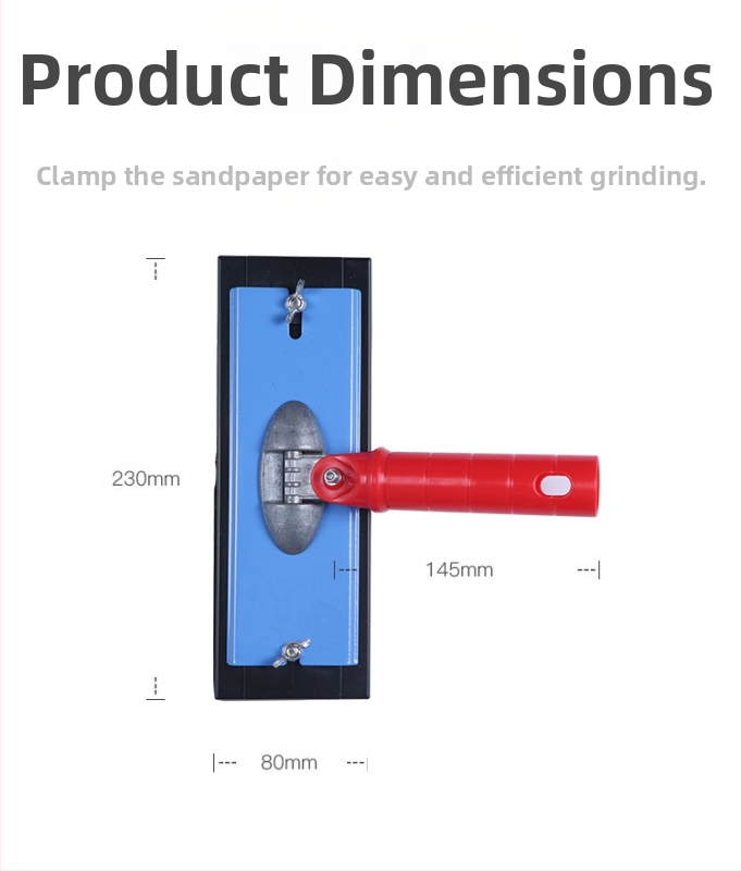 Държач за шкурка за шлайфане на стени и дърво – устойчив на падане и износване