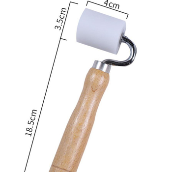 Τροχός πίεσης POM με επίπεδη γωνία, ξύλινο χειριστήριο – χειροποίητο για επιδιόρθωση ταπετσαρίας