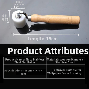 Τροχός πίεσης POM με επίπεδη γωνία, ξύλινο χειριστήριο – χειροποίητο για επιδιόρθωση ταπετσαρίας