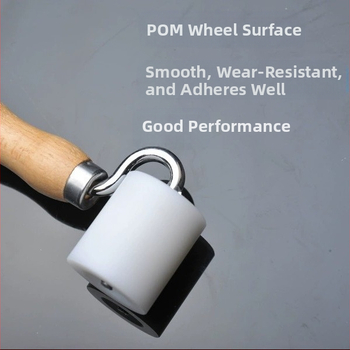 Τροχός πίεσης POM με επίπεδη γωνία, ξύλινο χειριστήριο – χειροποίητο για επιδιόρθωση ταπετσαρίας