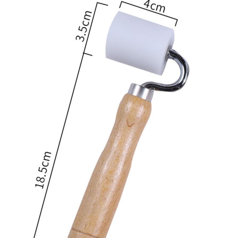 Τροχός πίεσης POM με επίπεδη γωνία, ξύλινο χειριστήριο – χειροποίητο για επιδιόρθωση ταπετσαρίας