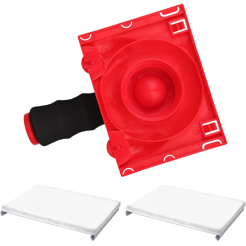 Комплект четки за стена от серия Wool Board със защитни ръкохватки, PP/PVC/EVA конструкция