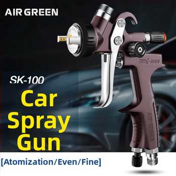 AIR GREEN SK100 automobiļu krāsošanas smidzinātājs ar augstu atomizāciju, pudeles tips, virsējā lakas pārklājumam