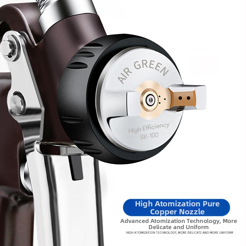AIR GREEN SK100 пистолет за пръскане за автомобили, висока атомизация, пот-тип, за автомобилно покритие