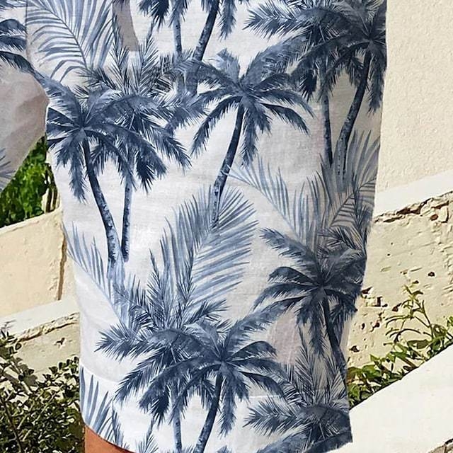 Ανδρικές βερμούδες παραλίας με κορδόνι | 3D εκτύπωση φοίνικα | 95% πολυεστέρας, ελαστικότητα τεσσάρων κατευθύνσεων, ψηφιακή εκτύπωση, ίσια ραφή, καλοκαίρι στην παραλία