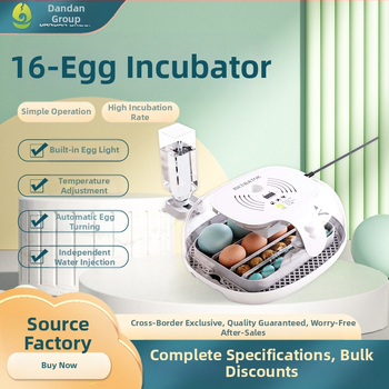 Tojás inkubátor tojótyúkok számára, 16 tojás kapacitás, átlátszó fedél, beépített tojásellenőrzés, csendes kikelés