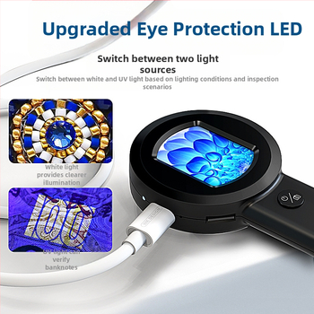 HM020 Nešiojamas vaikų HD skaitmeninis mikroskopas moksliniams tyrimams ir ugdymui