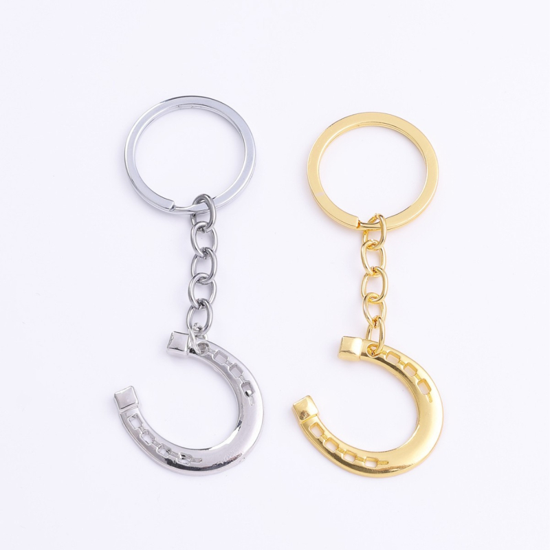 Yong lin ötvözetből készült patkó kulcstartó autókulcsokhoz, modern művészeti stílus, egyedi csomagolás