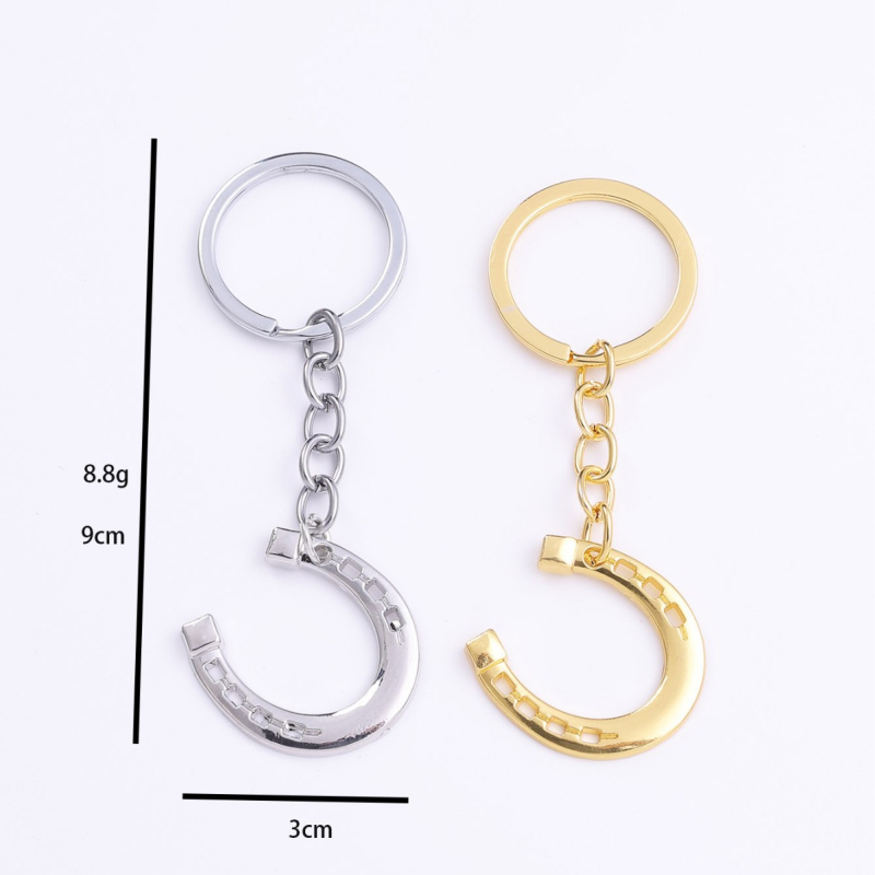 Yong lin ötvözetből készült patkó kulcstartó autókulcsokhoz, modern művészeti stílus, egyedi csomagolás