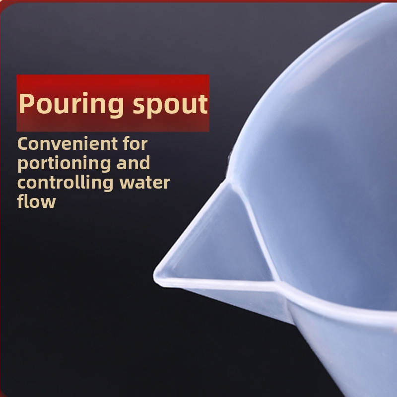 Jinghui Удебелена пластмасова мерителна чашка с градуиран цилиндър, с дръжка, лека и практична