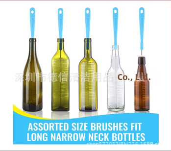 Dexin Cleaning Supplies Σετ βουρτσες μπιμπερό με μακριά λαβή, πλαστικά, 4 τεμάχια