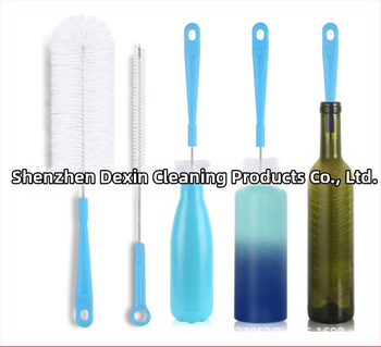 Dexin Cleaning Supplies Σετ βουρτσες μπιμπερό με μακριά λαβή, πλαστικά, 4 τεμάχια