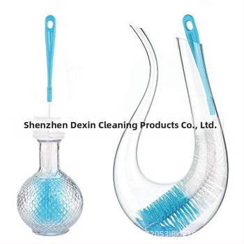 Dexin Cleaning Supplies Cumisüveg tisztító készlet hosszú nyéllel, műanyagból, 4 darab