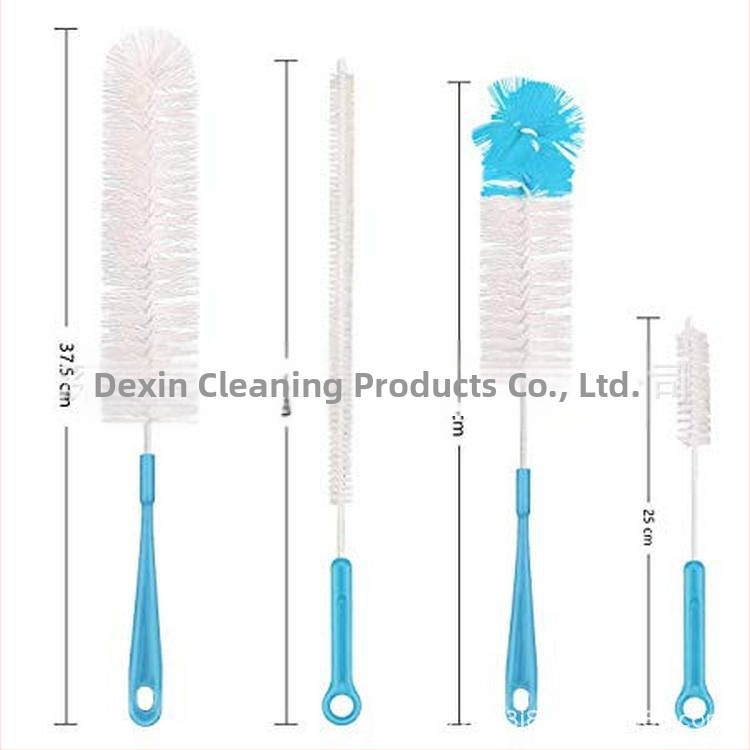 Dexin Cleaning Supplies Cumisüveg tisztító készlet hosszú nyéllel, műanyagból, 4 darab