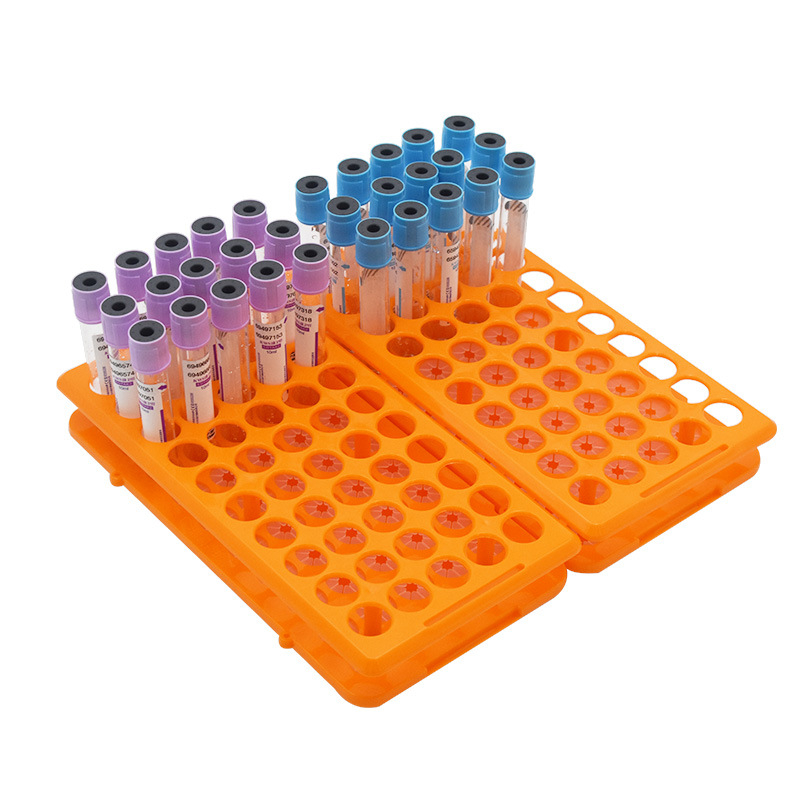 Držač za epruvete, 50 rupa, sterilno, odvojiv, pogodan za krvne epruvete i uzorčne bočice